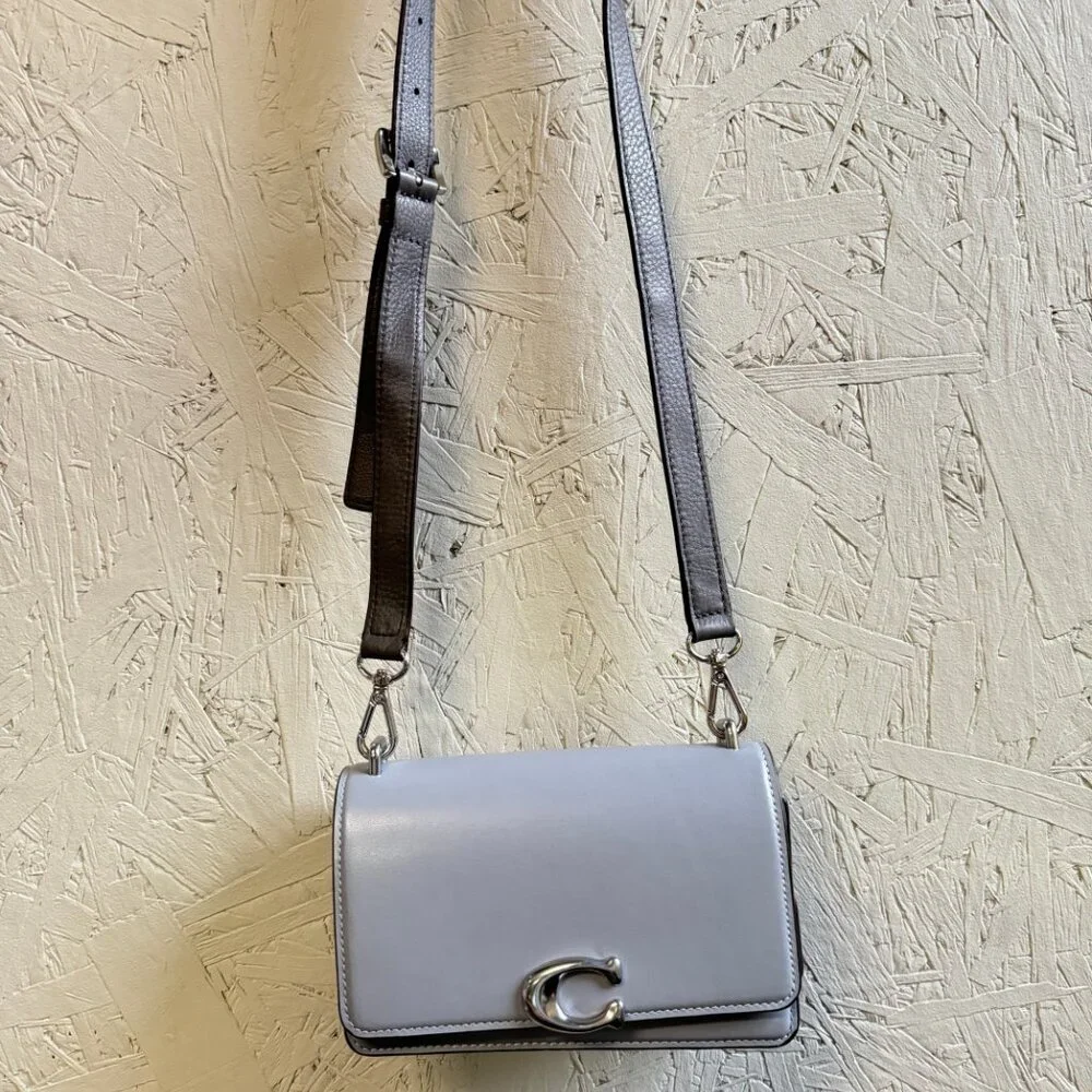 COACH Bandit Luxe full grain leather crossbody bag- Blue - Picture 7 of 13
